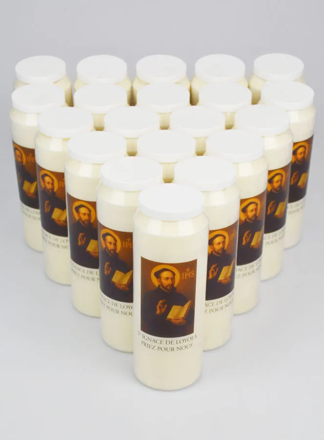 Set 20 Sanctuary Candles to Saint Ignatius of Loyola (pic 2)