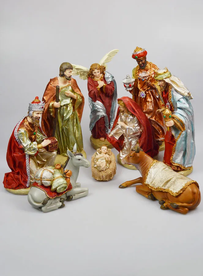 Complete Christmas Nativity Scene with 11 Figures - 30cm (pic 1)