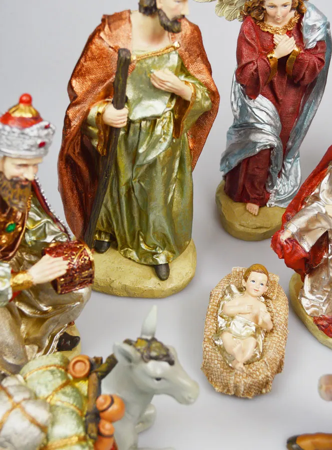 Complete Christmas Nativity Scene with 11 Figures - 30cm (pic 4)
