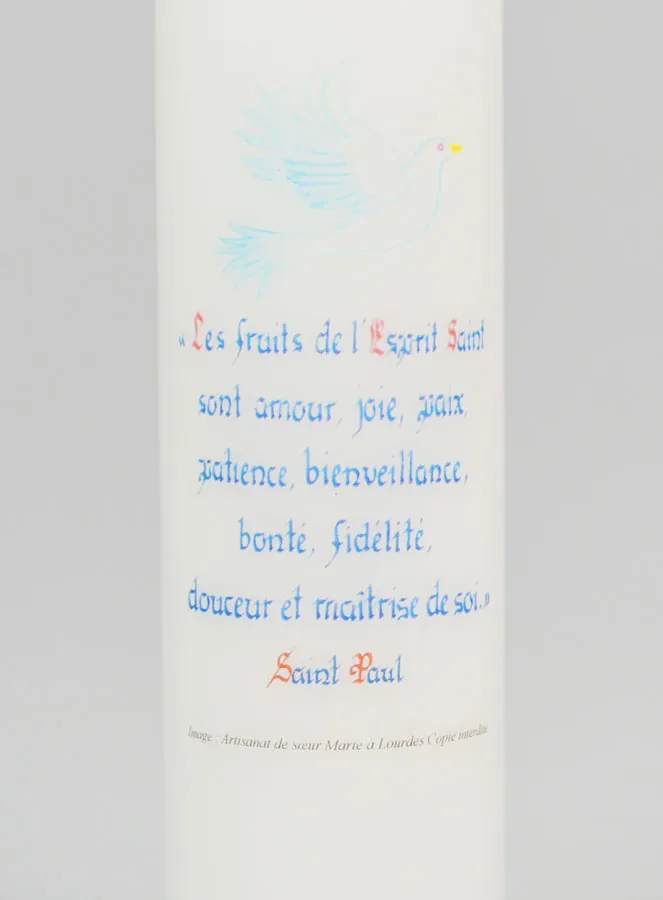 Confirmation Gift – Candle with Lettering 20cm (pic 3)