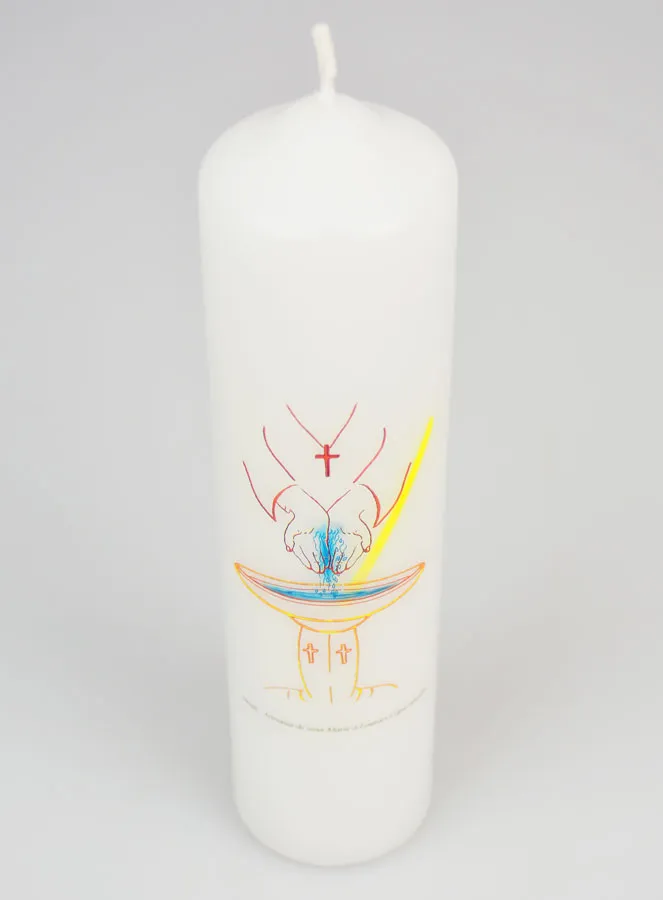 Baptism Gift for Adults - Candle 20cm (pic 2)