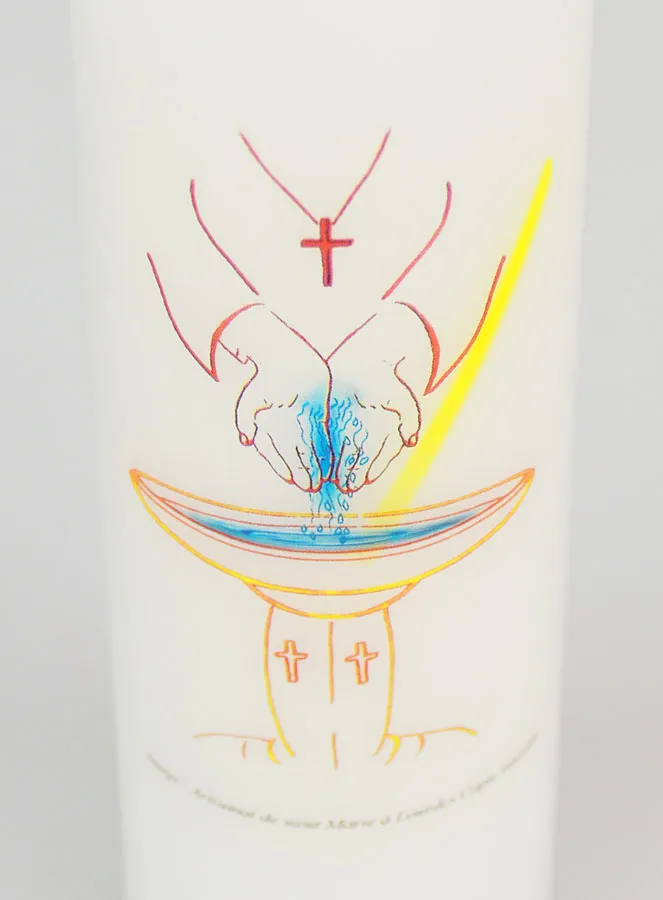 Baptism Gift for Adults - Candle 20cm (pic 4)