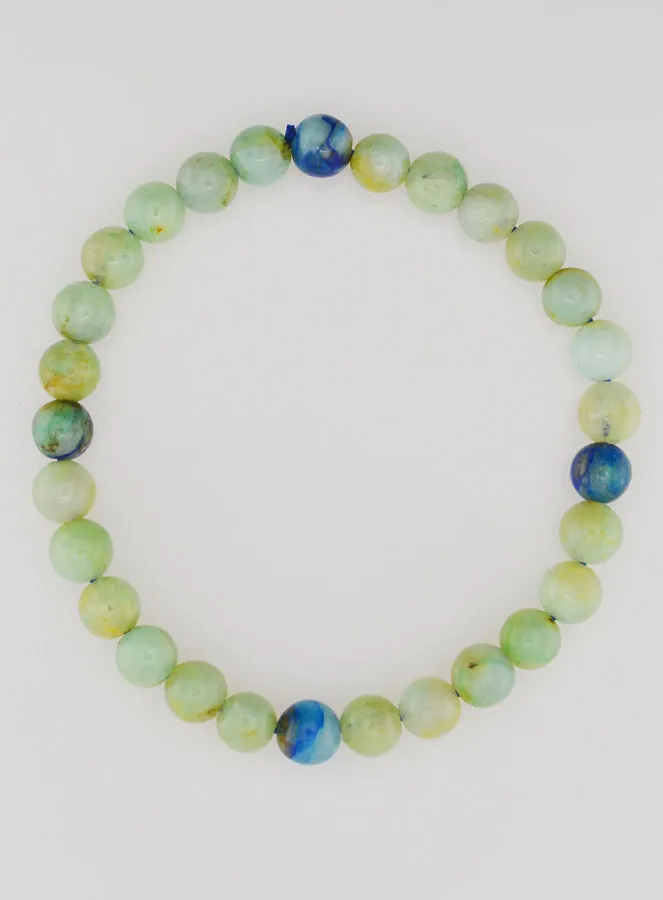 Azurite Malachite Gemstone Bracelet - 6mm (pic 1)