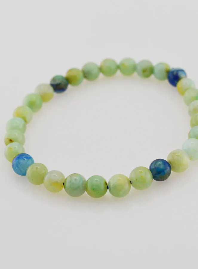 Azurite Malachite Gemstone Bracelet - 6mm (pic 4)