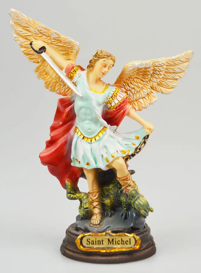 Resin Statue of Saint Michael the Archangel - 12cm (pic 1)
