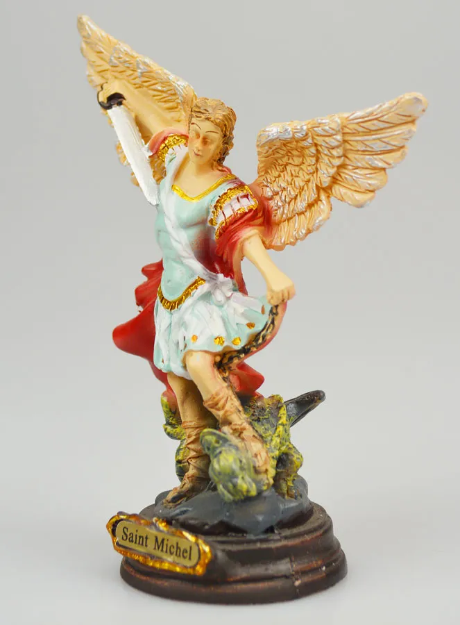 Resin Statue of Saint Michael the Archangel - 12cm (pic 2)
