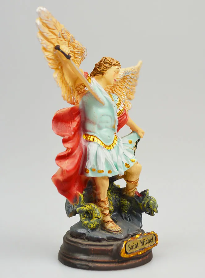 Resin Statue of Saint Michael the Archangel - 12cm (pic 3)