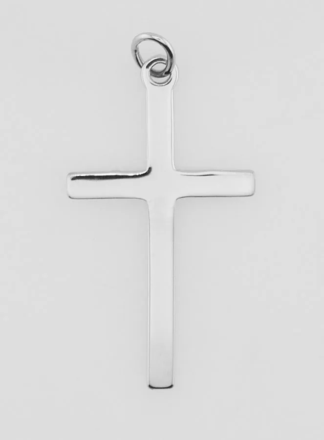 Stainless Steel Cross Pendant - 26mm (pic 1)