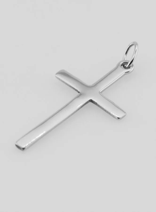Stainless Steel Cross Pendant - 26mm (pic 4)