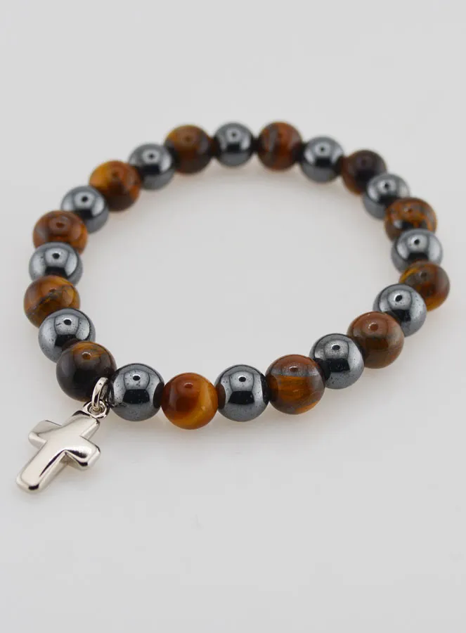 Gemstone Bracelet - Tiger's Eye and Hematite (pic 3)
