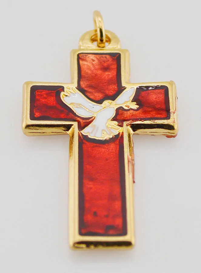 Confirmation Pendant Holy Spirit and Pax - Red (pic 2)