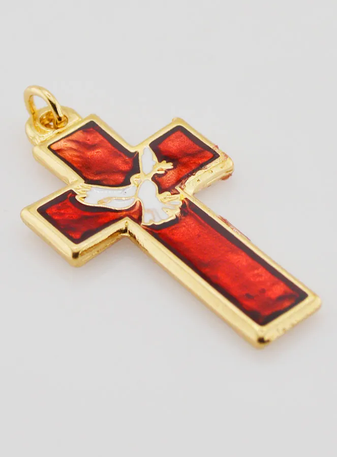 Confirmation Pendant Holy Spirit and Pax - Red (pic 3)