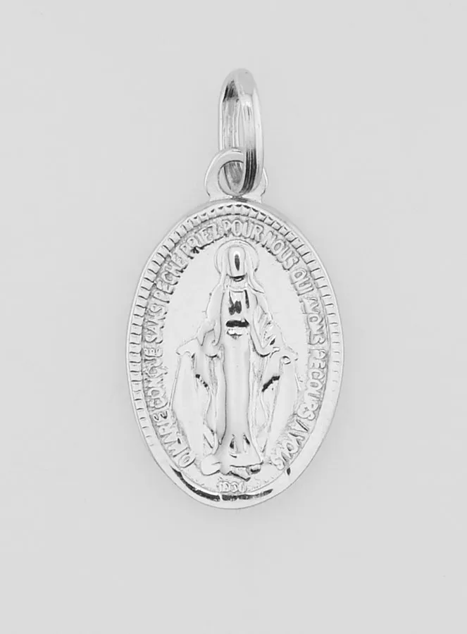 Miraculous Medal in 925 Silver - 18mm (pic 1)