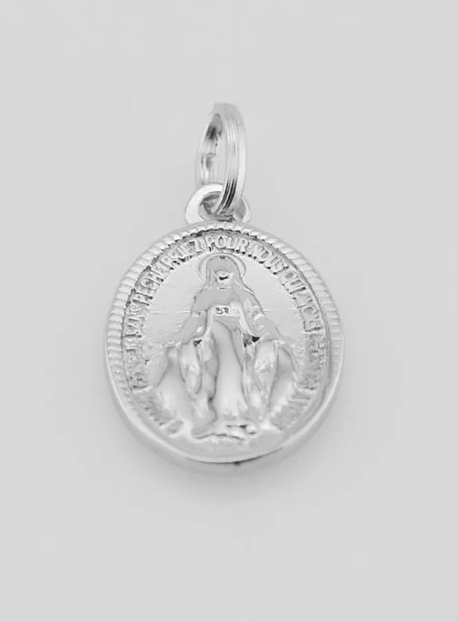 Miraculous Medal in 925 Silver - 18mm (pic 2)