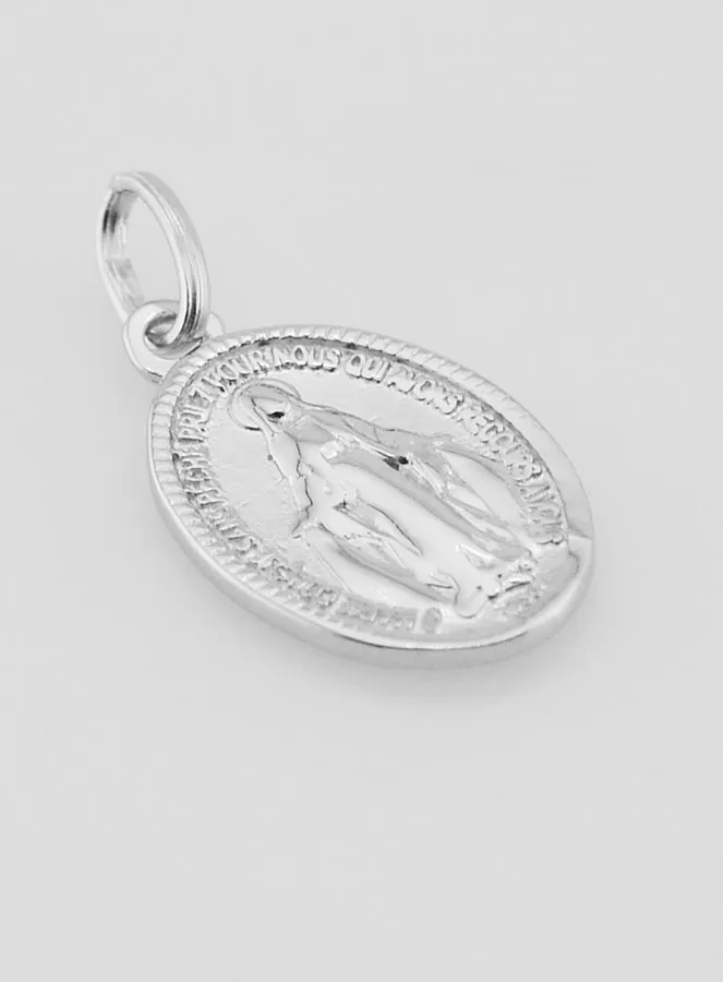 Miraculous Medal in 925 Silver - 18mm (pic 3)