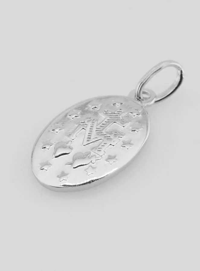 Miraculous Medal in 925 Silver - 18mm (pic 4)