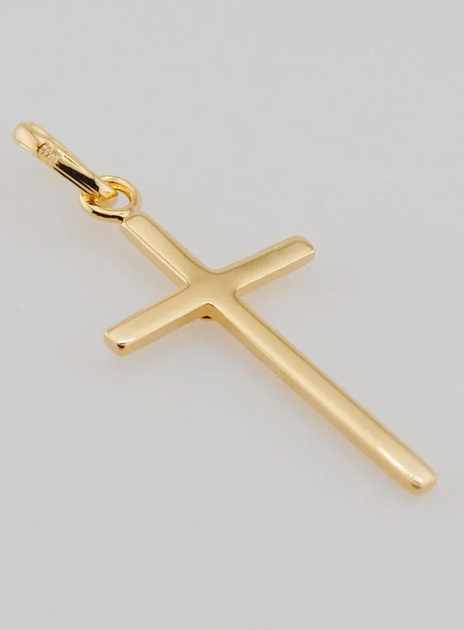 Gold-plated Cross Pendant with Zirconium (pic 4)