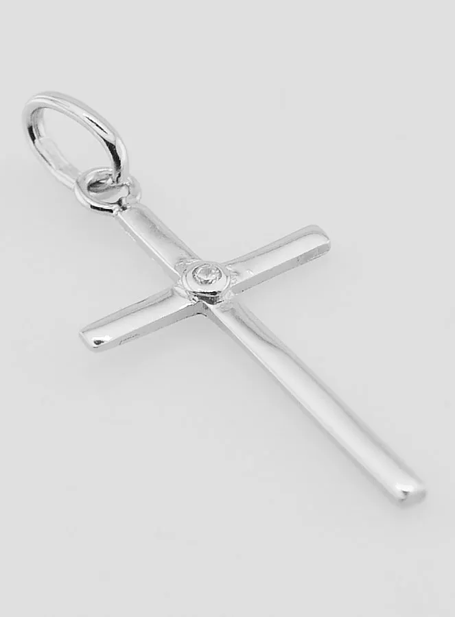 Cross Pendant 925 Silver and Zirconium Oxide (pic 3)