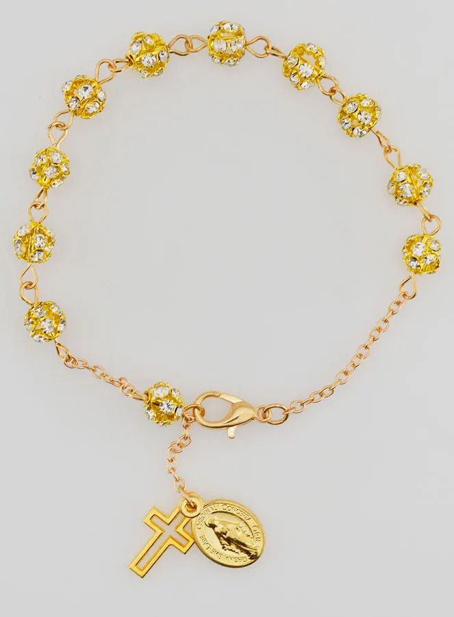 Decade Bracelet Miraculous Medal and Cross (pic 1)