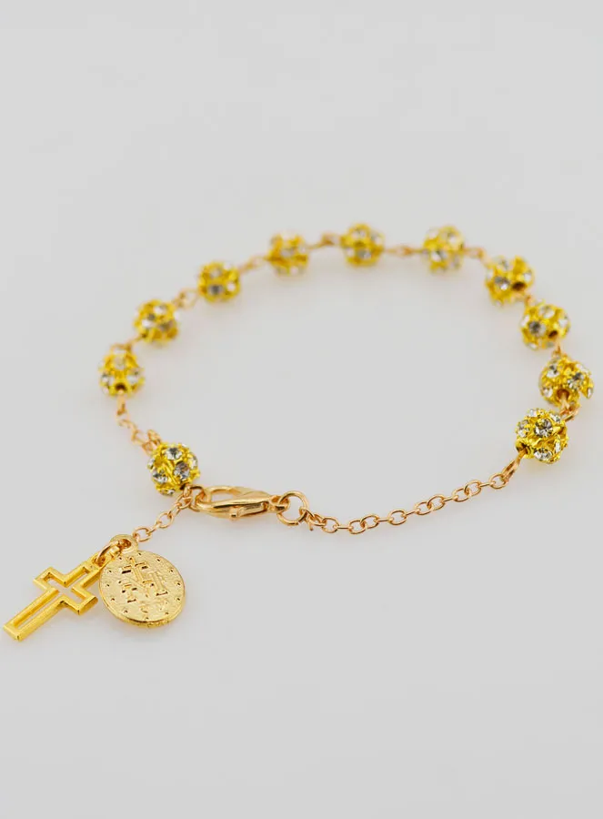 Decade Bracelet Miraculous Medal and Cross (pic 3)