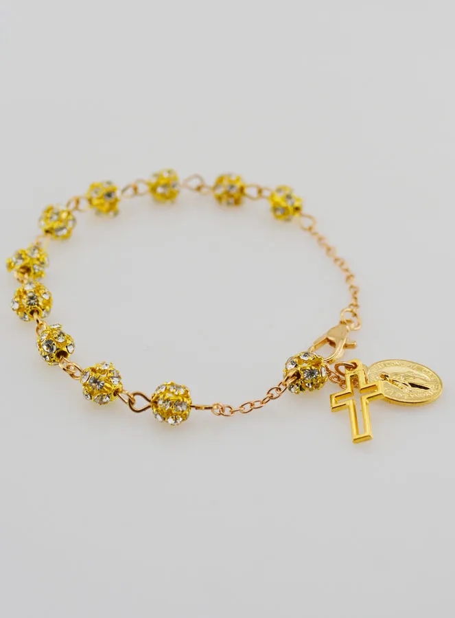 Decade Bracelet Miraculous Medal and Cross (pic 4)