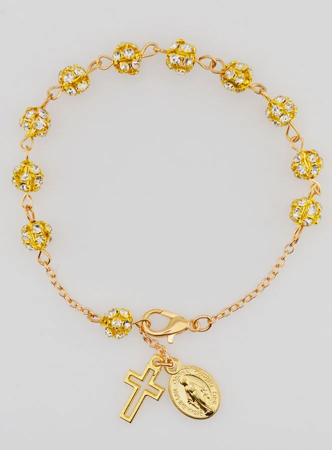 Bracelet with Cross and Miraculous Medal (pic 1)