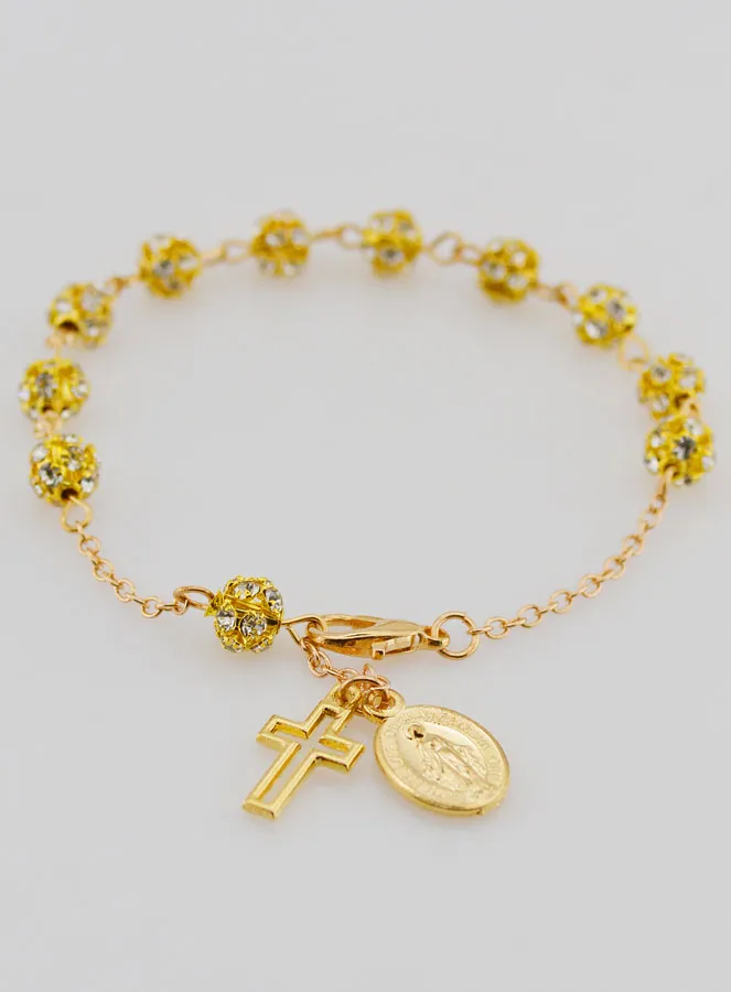 Bracelet with Cross and Miraculous Medal (pic 2)