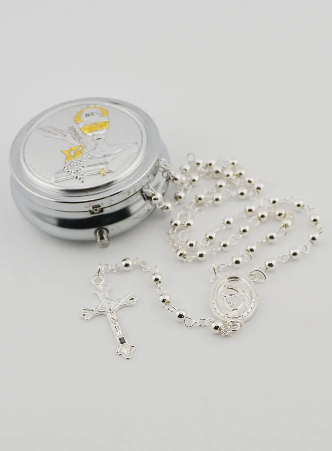 Communion Gift Rosary Case and Rosary (pic 2)