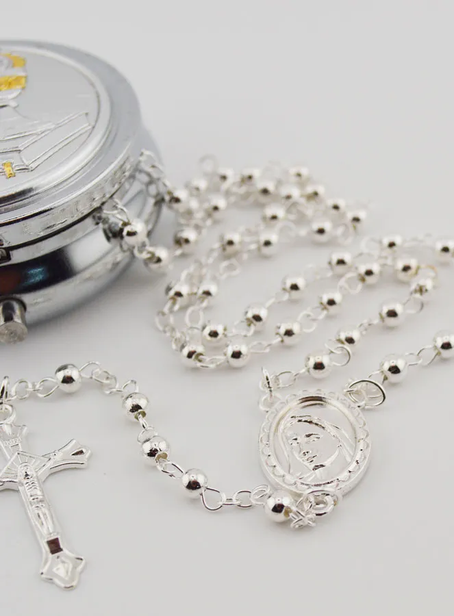 Communion Gift Rosary Case and Rosary (pic 3)