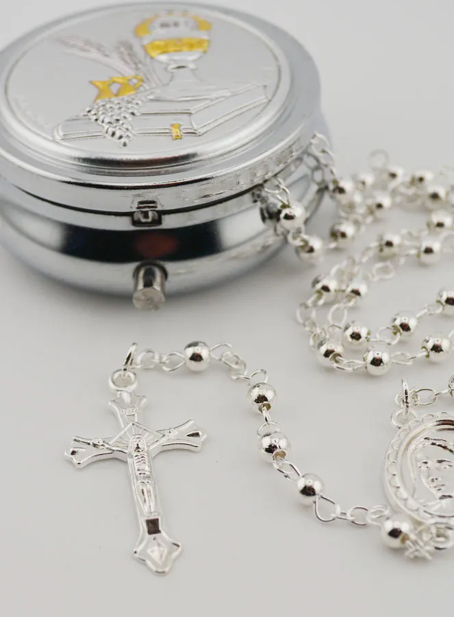 Communion Gift Rosary Case and Rosary (pic 4)