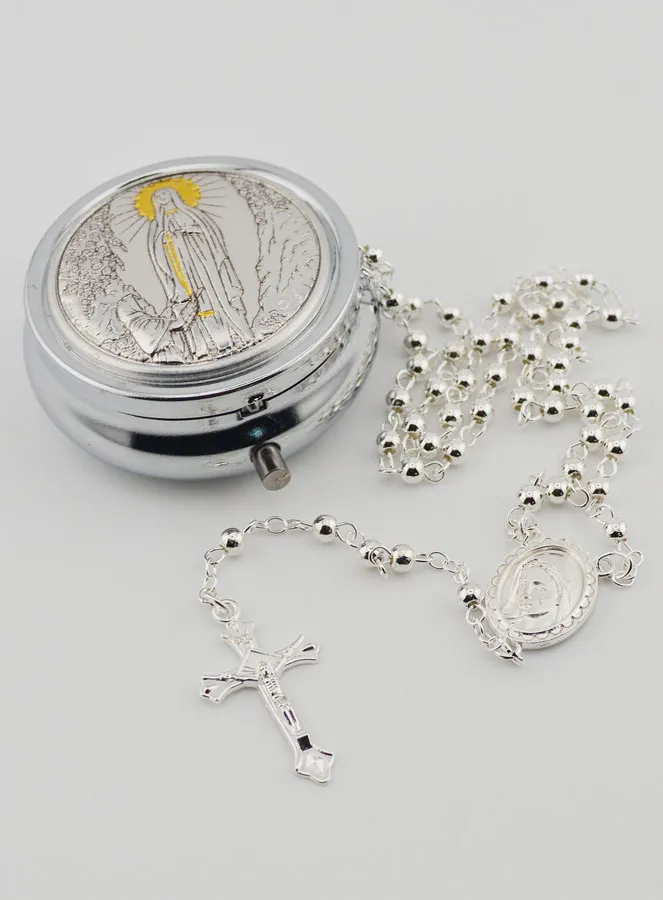 Lourdes Rosary Case and Rosary (pic 2)