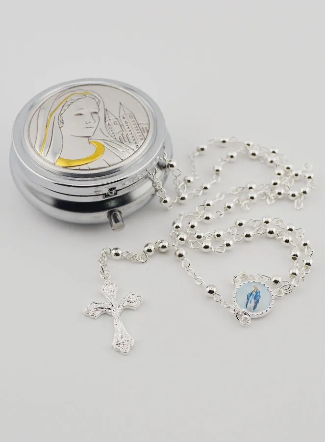 Rosary Case Our Lady of Medjugorje with Rosary (pic 2)
