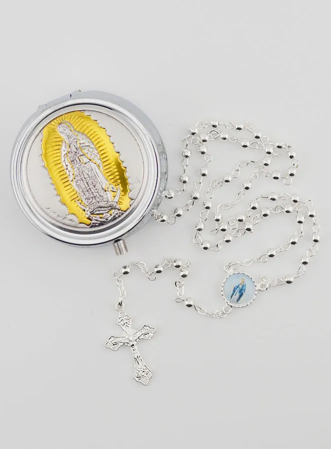 Rosary Case Our Lady of Guadalupe with Rosary (pic 1)