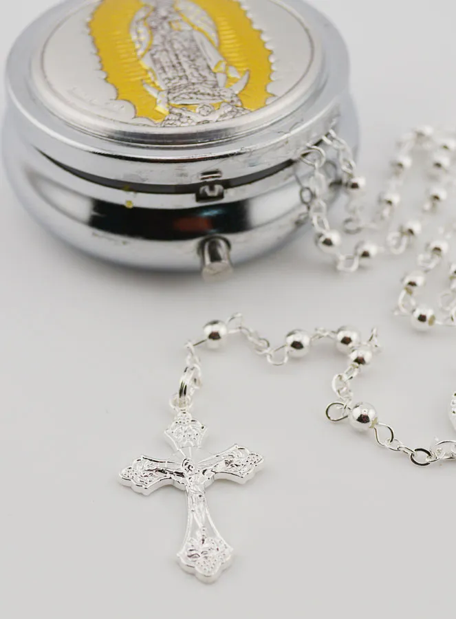 Rosary Case Our Lady of Guadalupe with Rosary (pic 4)