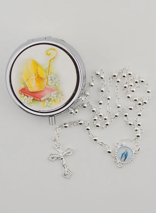Confirmation Gift Rosary Case and Rosary (pic 1)