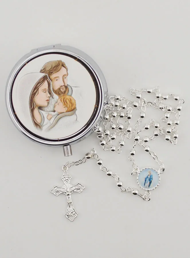 Holy Family Rosary Box with Rosary (pic 1)
