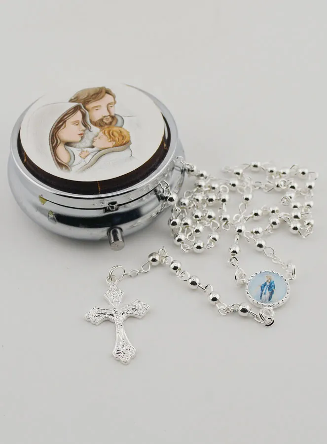Holy Family Rosary Box with Rosary (pic 2)