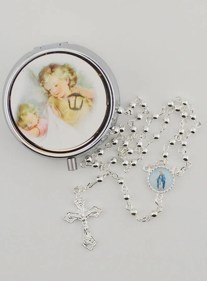 Guardian Angel Rosary Box and Rosary (pic 1)