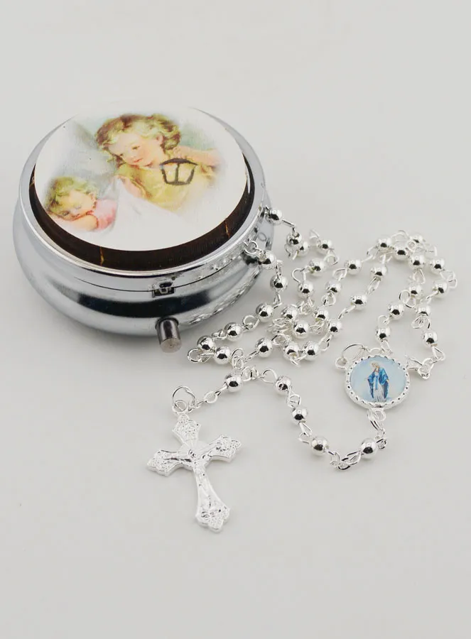 Guardian Angel Rosary Box and Rosary (pic 2)