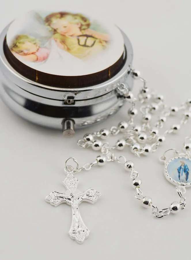 Guardian Angel Rosary Box and Rosary (pic 4)