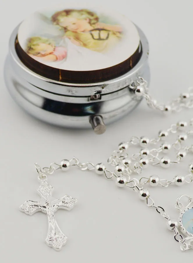 Guardian Angel Rosary Box - Rosary included (pic 4)