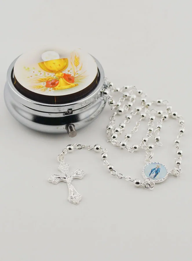 Communion Gift Rosary Box and Rosary (pic 2)