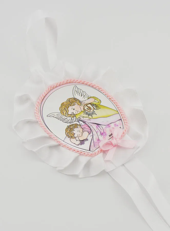 Christening Gift - Cradle Medal Angel with Lantern (pic 3)