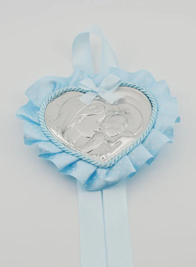Christening Gift - Cradle Medal Virgin and Child (pic 2)