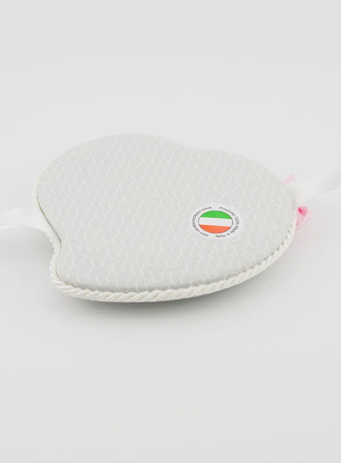 Christening Gift Girl - Leather Cradle Medal - Angel with Lantern (pic 4)