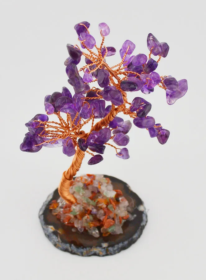 Tree of Life on Agate - Amethyst (pic 2)