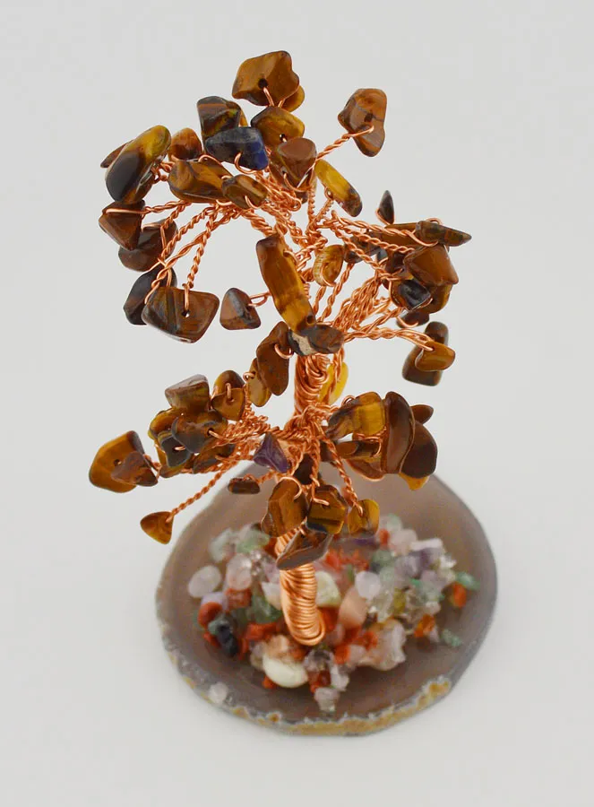Tree of Life on Agate - Tiger's Eye (pic 4)