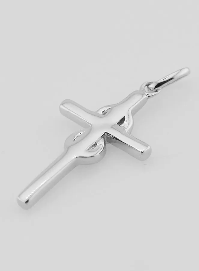 Silver Cross Pendant 25mm - Infinity (pic 4)