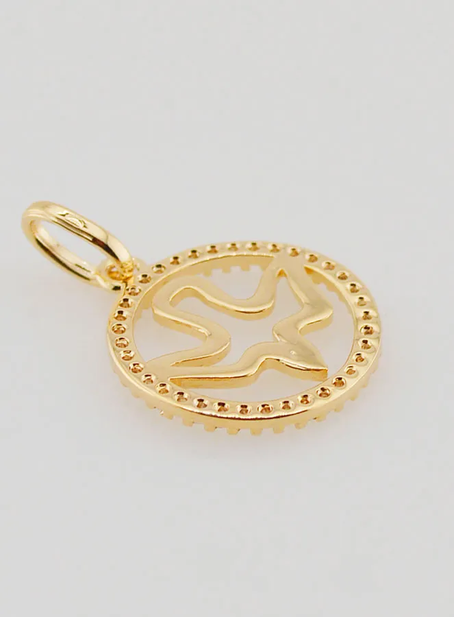 Openwork Holy Spirit Medal Gold Plated - 15mm (pic 4)