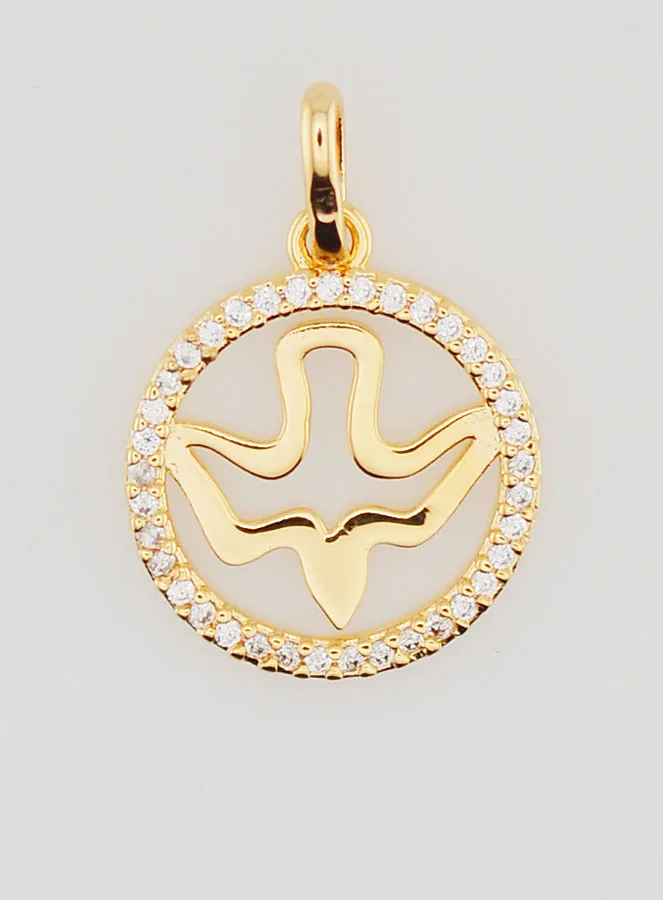 Openwork Confirmation Medal 15mm - Holy Spirit (pic 1)